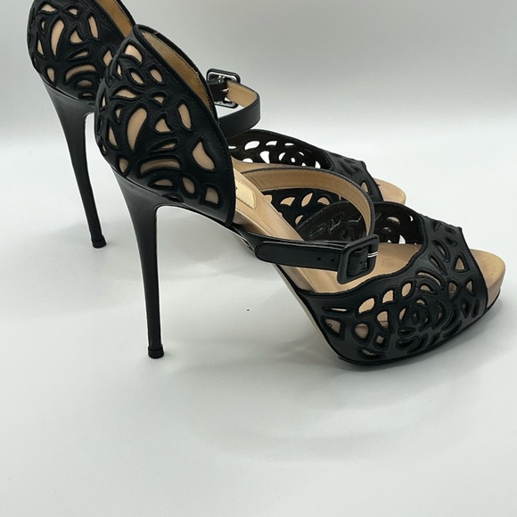 Valentino Mary Jane D’orsay Peep Toe Pumps - Picture 3 of 10